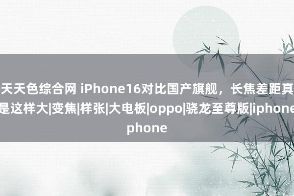 天天色综合网 iPhone16对比国产旗舰，长焦差距真是这样大|变焦|样张|大电板|oppo|骁龙至尊版|iphone